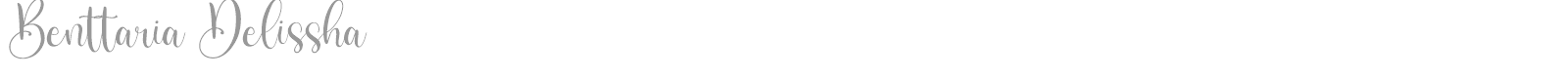Benttaria Delissha font preview